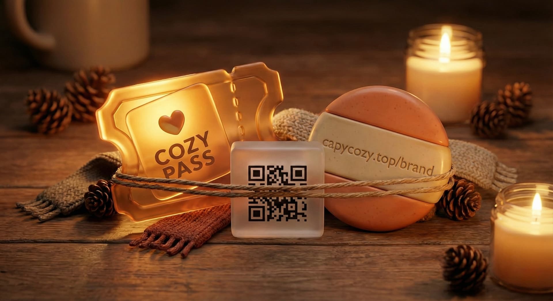 Cozy Pass code redemption illustration